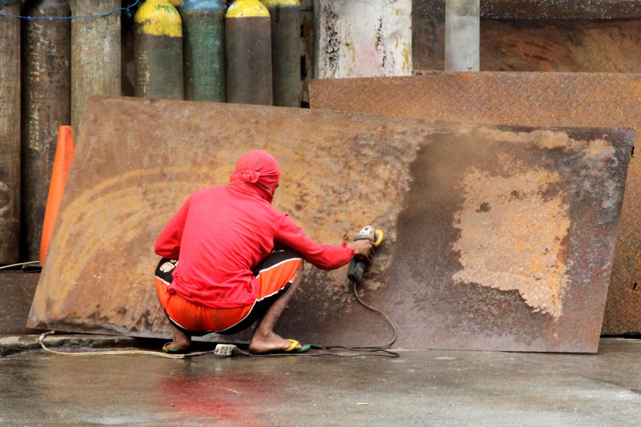 Rust removal in Socorro, New Mexico
