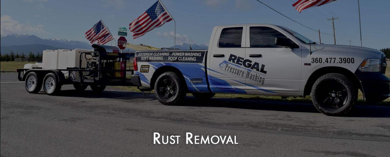 Rust removal in St. Francis, Arkansas
